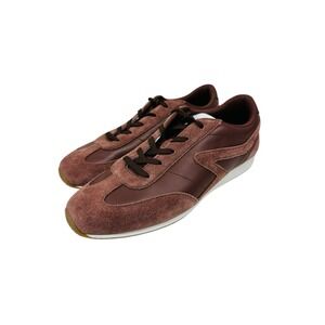 Rag & Bone Retro Runner Slim Suede Sneaker Merlot Women Size 9 New